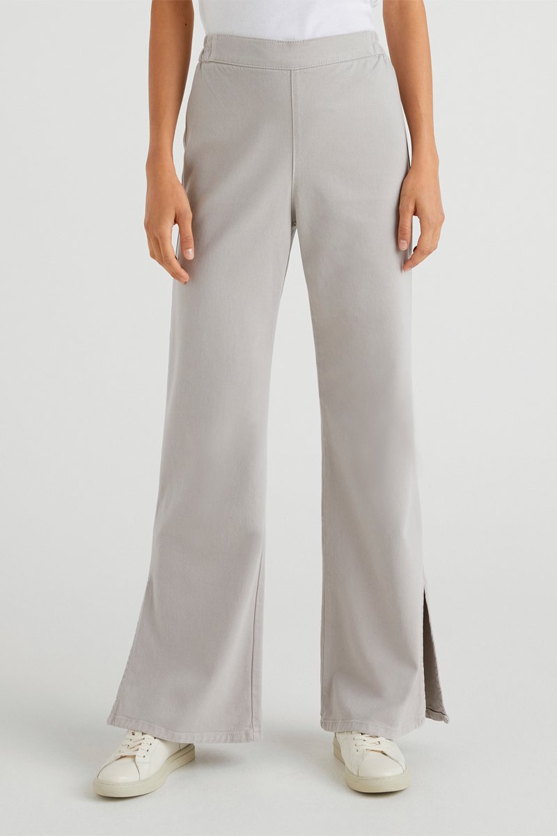 Pantalon flare Gris