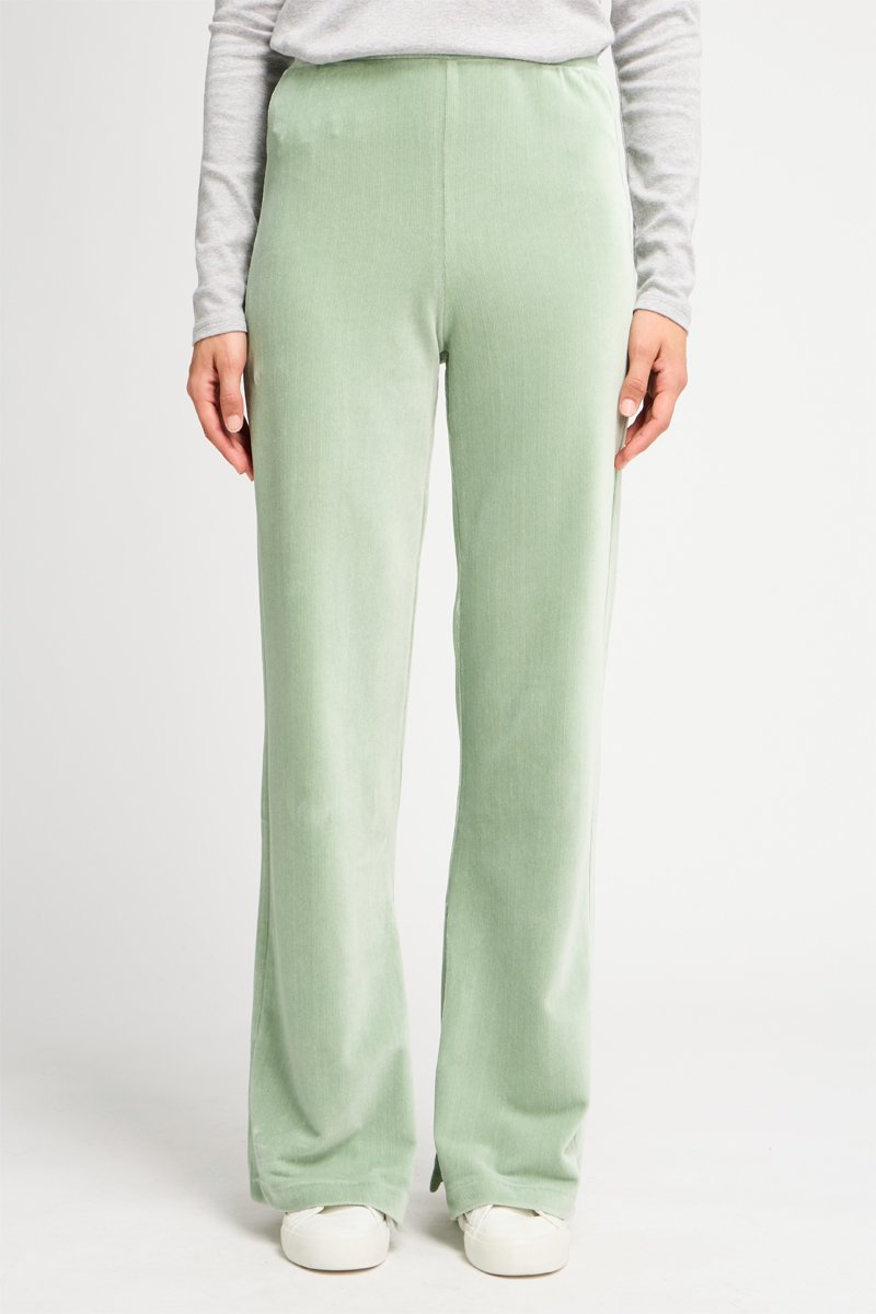 Pantalon flare Vert d'eau