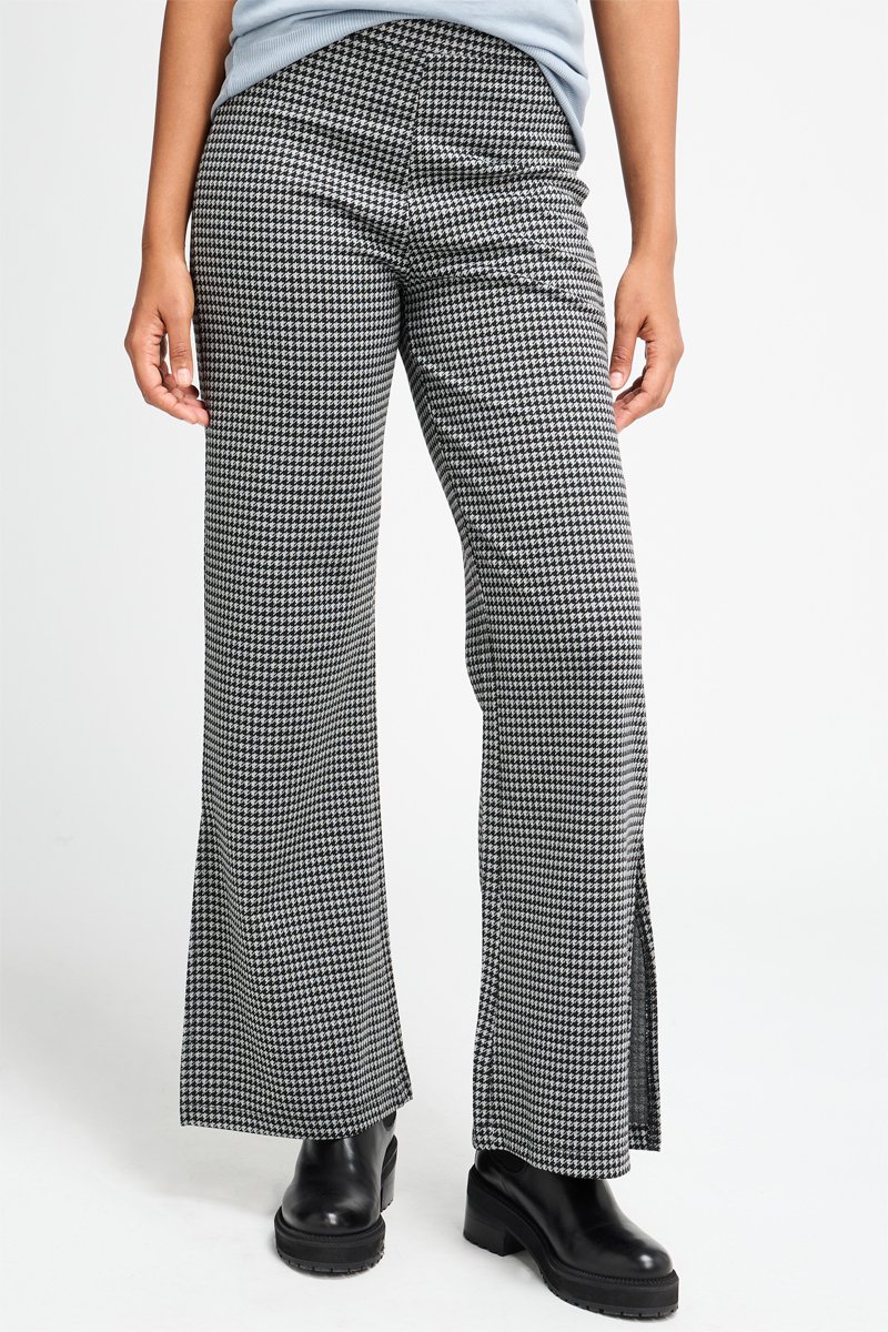 Pantalon flare Noir et blanc