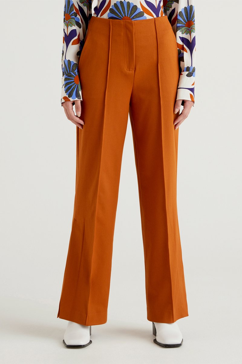 Pantalon wide legs Camel