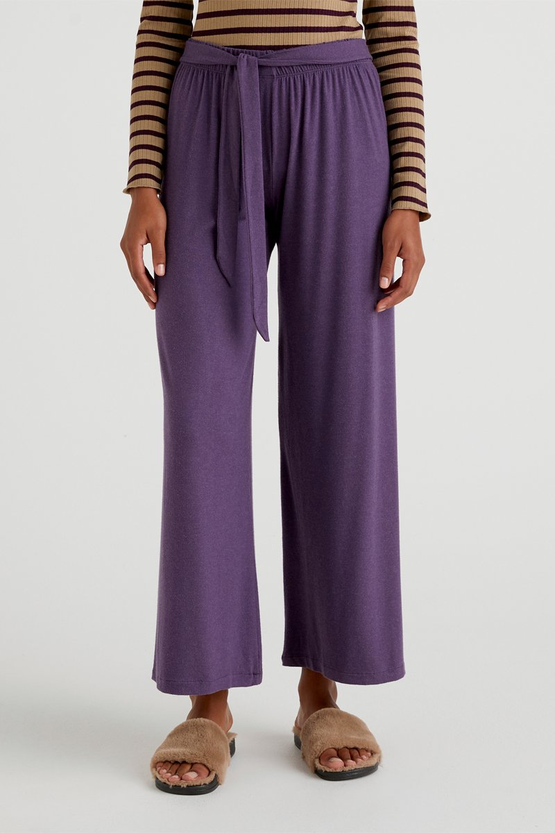 Pantalon wide legs Violet