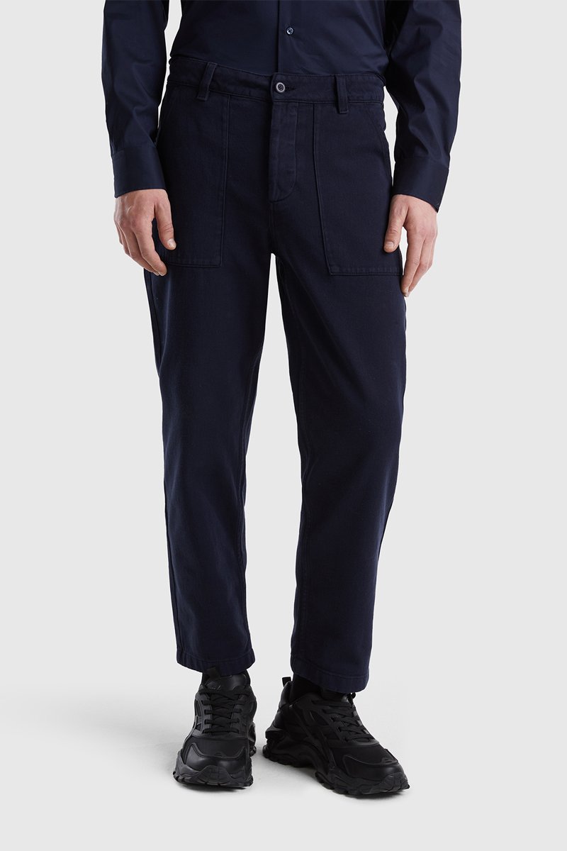 Pantalon slim Bleu marine