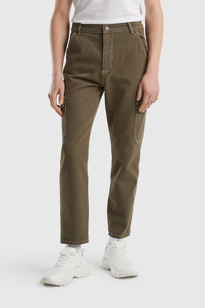 Pantalon cargo Kaki