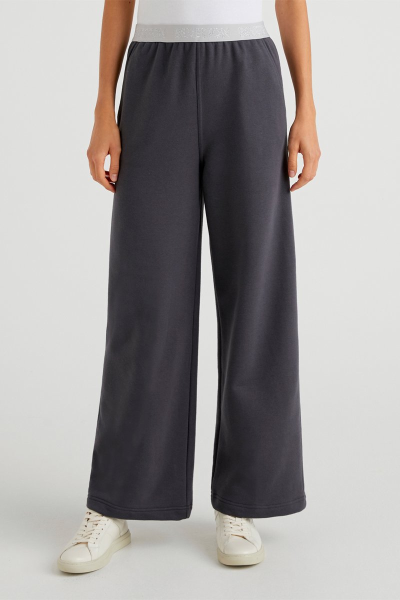 Pantalon wide legs Anthracite