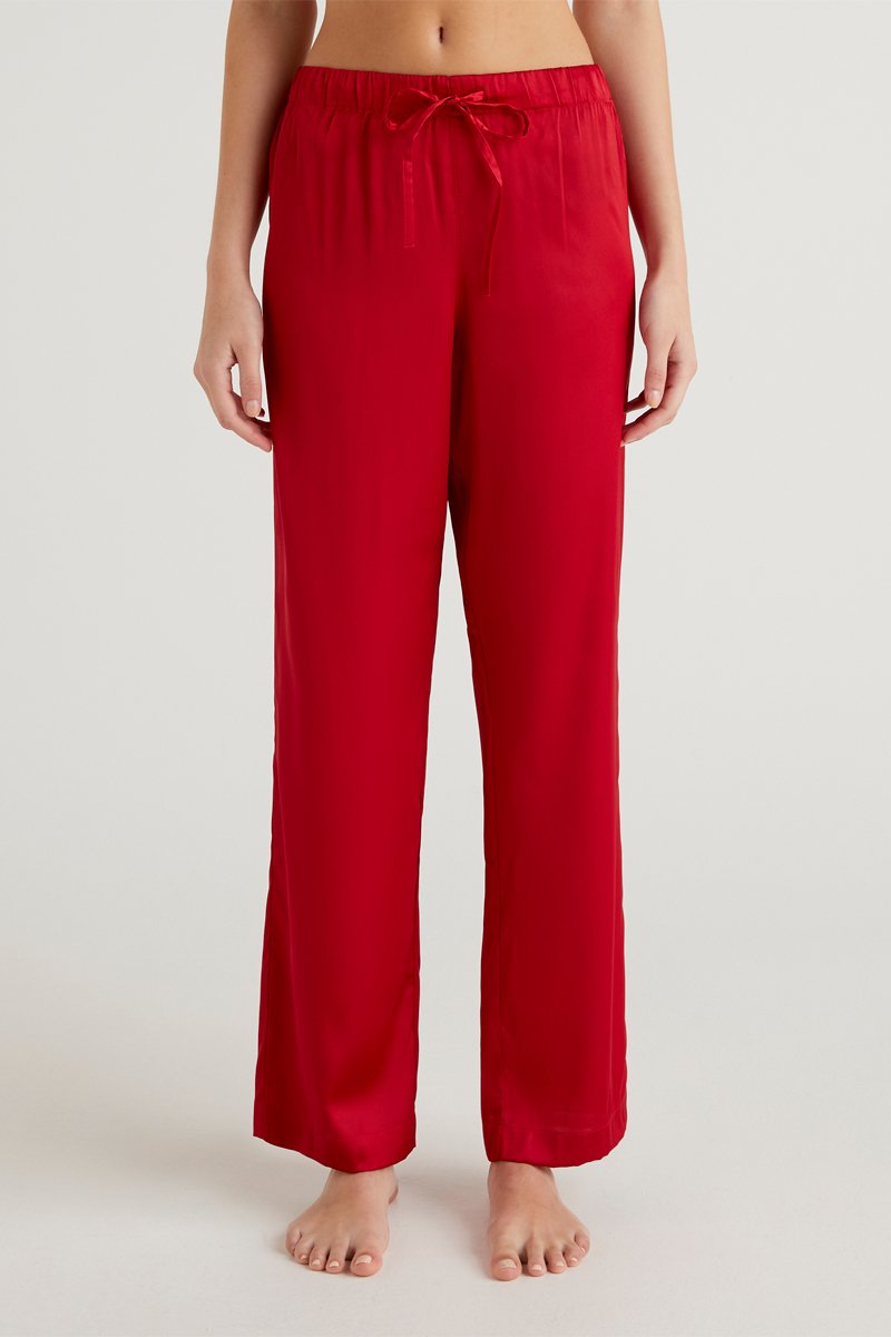 Pantalon wide legs Rouge