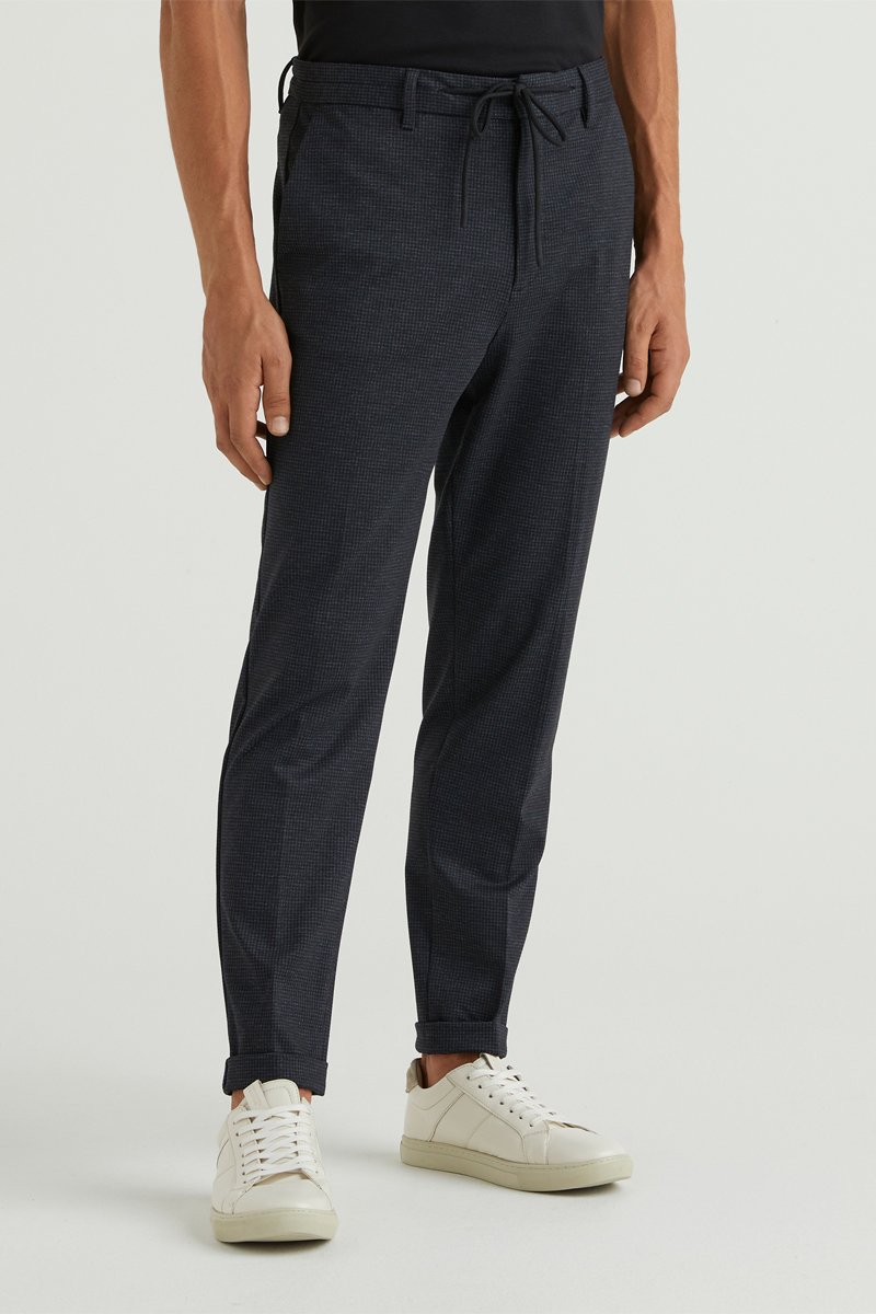 Pantalon droit Bleu nuit