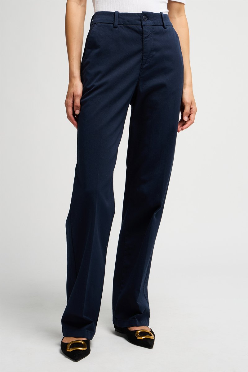Pantalon wide legs Bleu marine