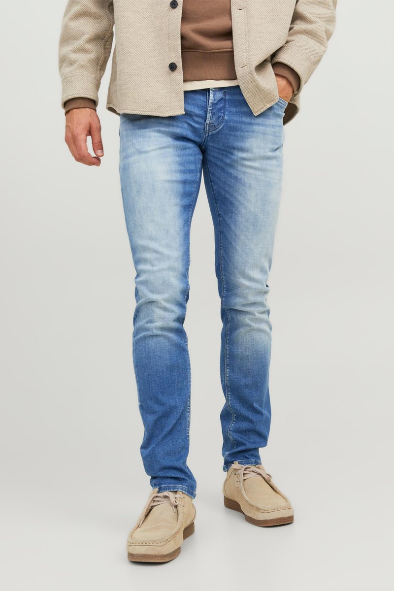 Jean slim en coton biologique Ciel