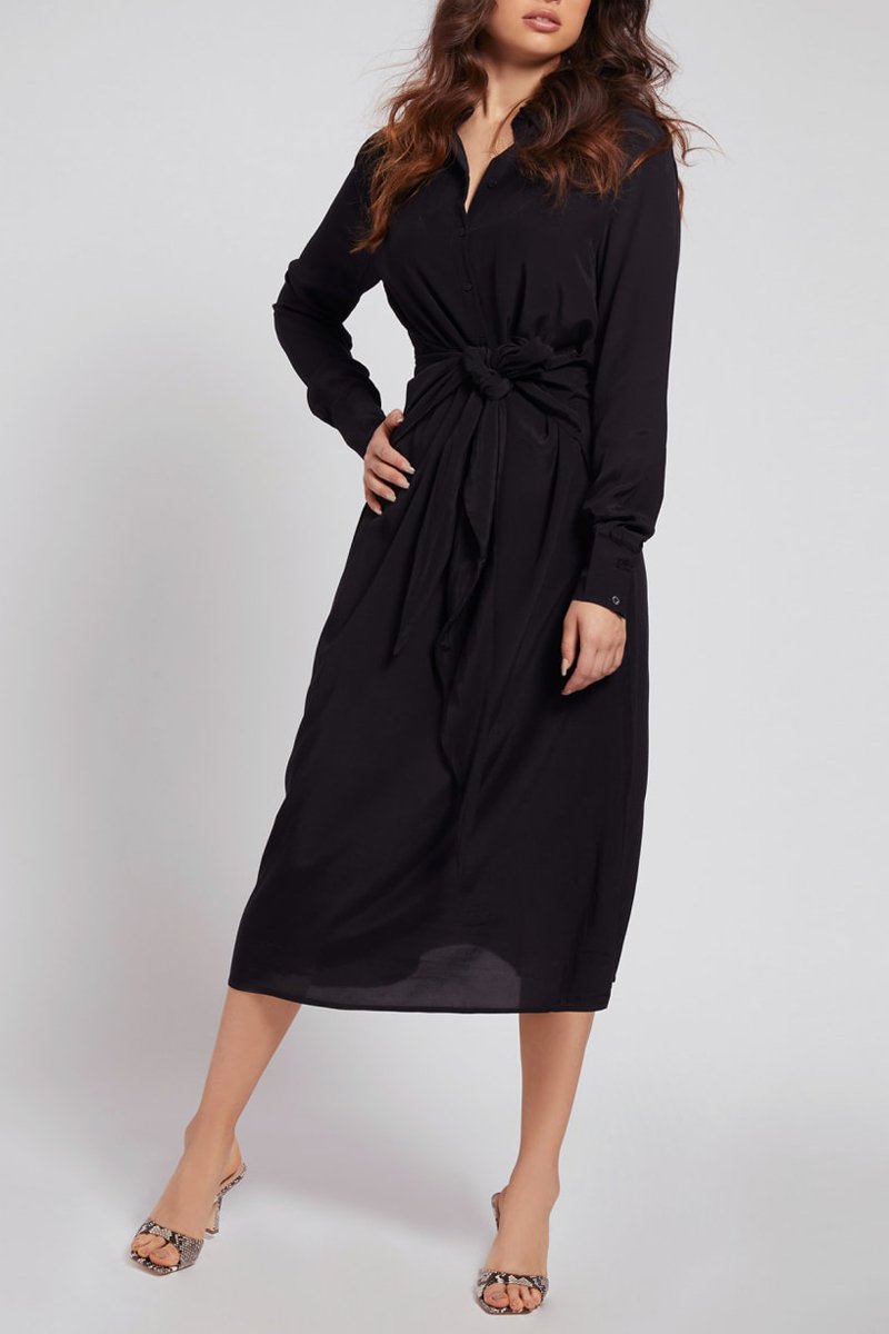Robe midi Noir