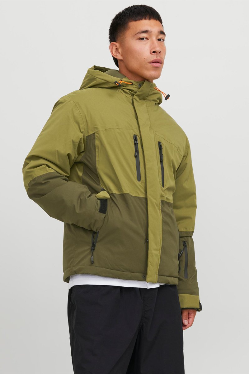 Parka à capuche Vert