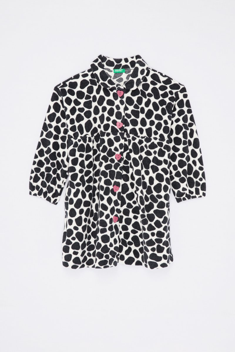 Peignoir Blanc et noir