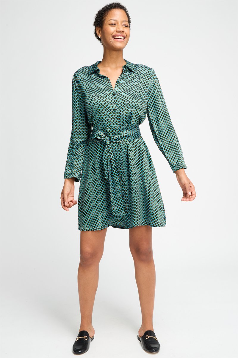Robe chemise Turquoise