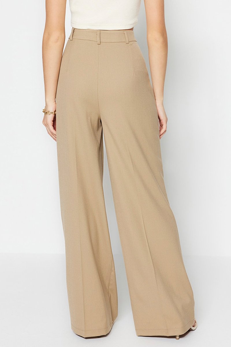 Pantalon wide legs - Kaki