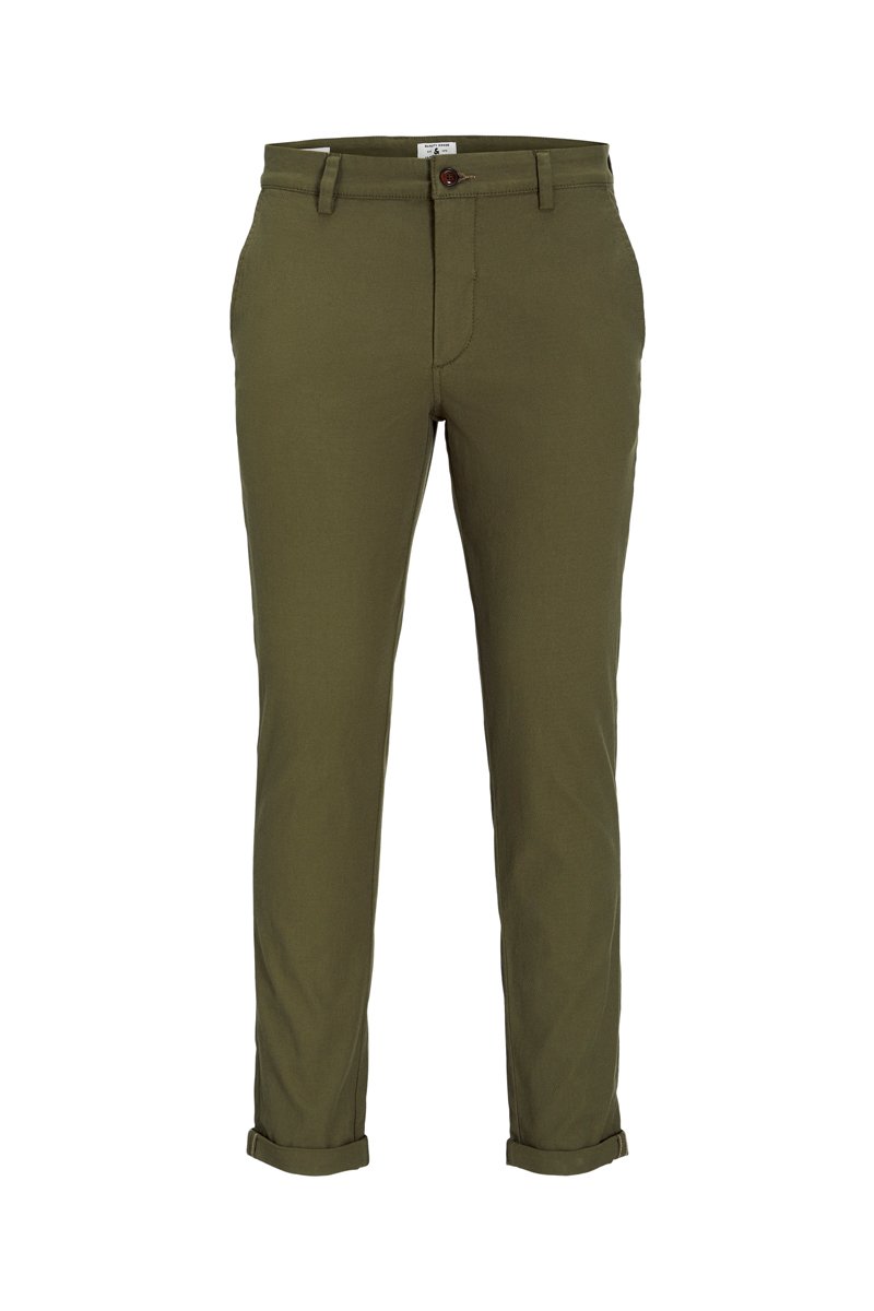 Pantalon droit Vert olive