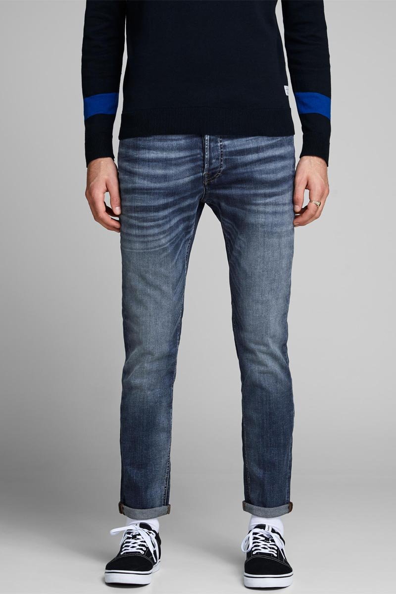 Jean droit Bleu marine