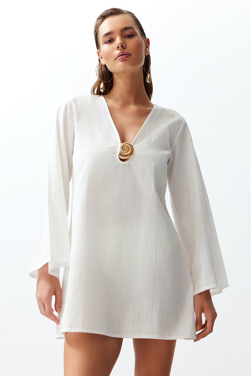 Robe de plage - Blanc