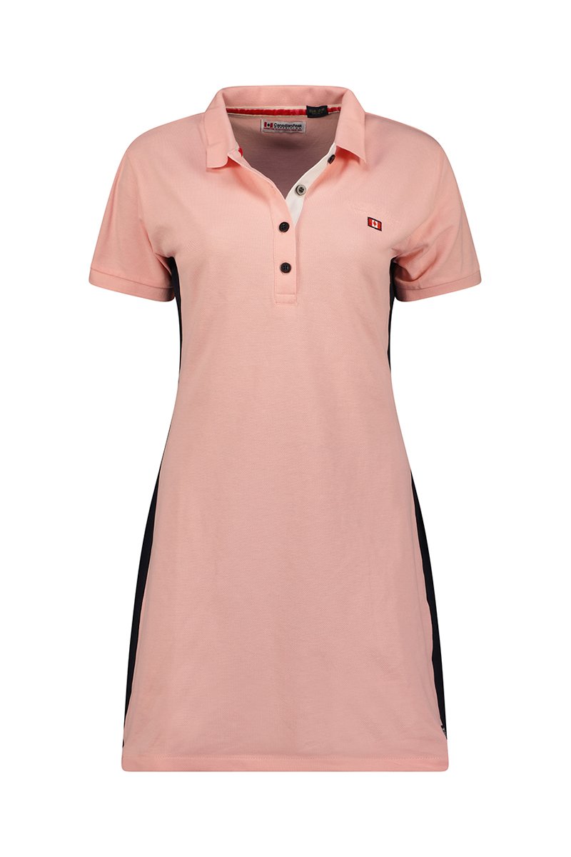 Robe polo Kolivieak - Rose et noir