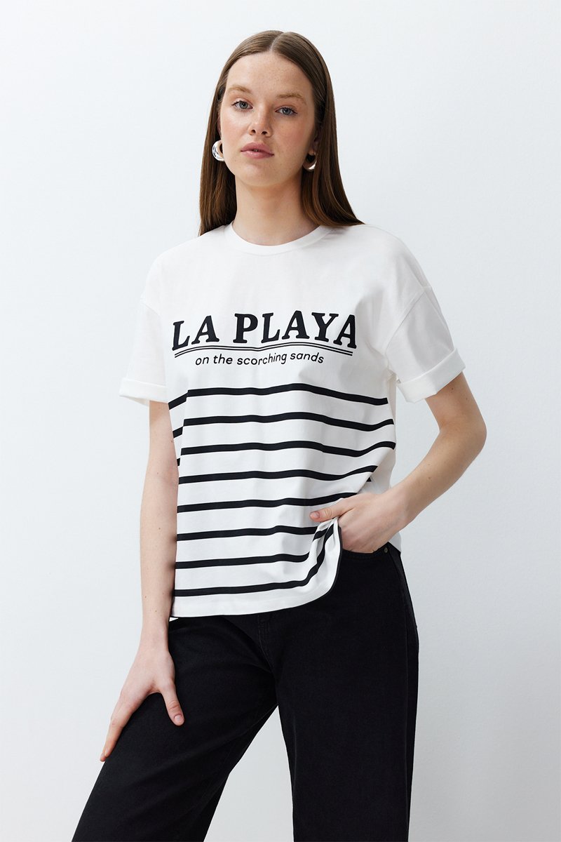 T-shirt oversize - Ecru