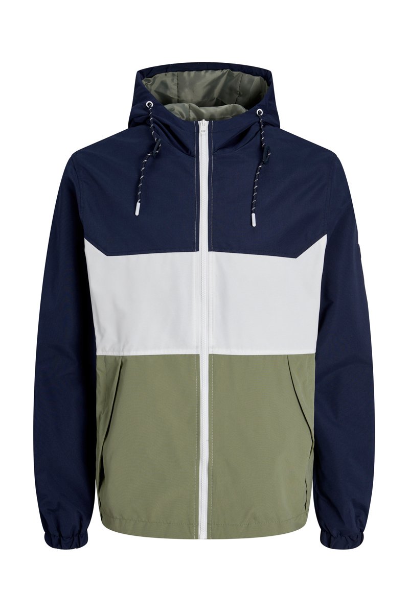 Veste à capuche Bleu marine et kaki