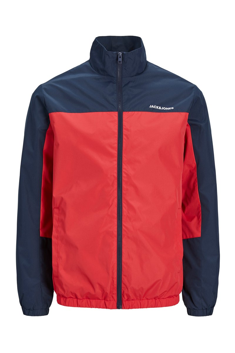 Coupe-vent Bleu marine et rouge