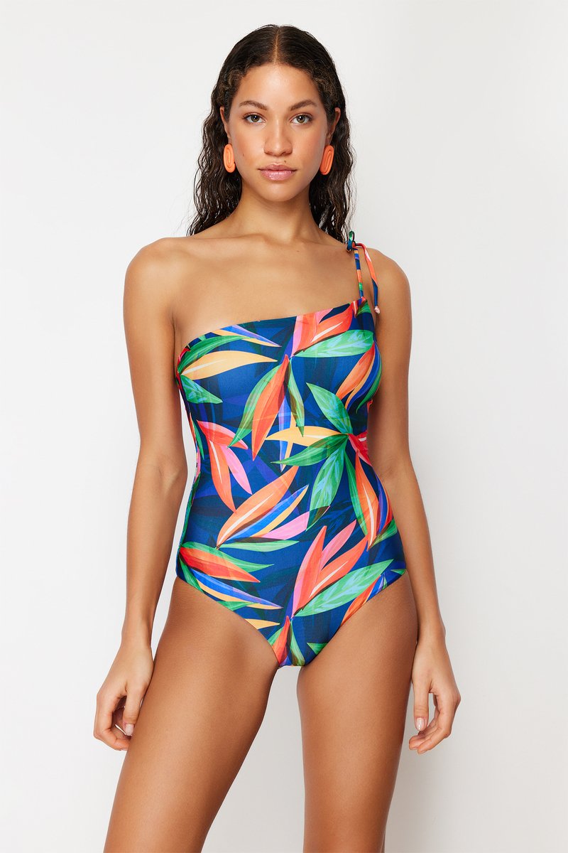 Maillot 1 pièce - Bleu et vert