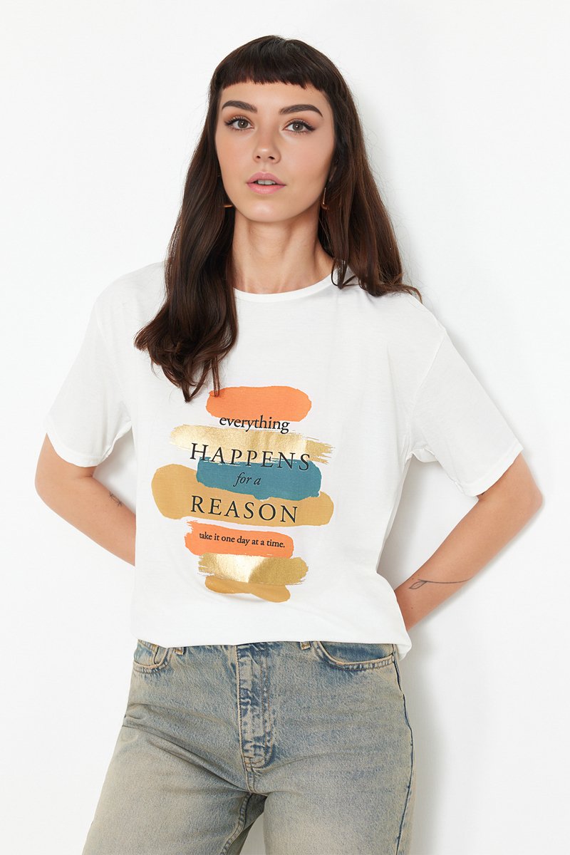 T-shirt regular - Blanc