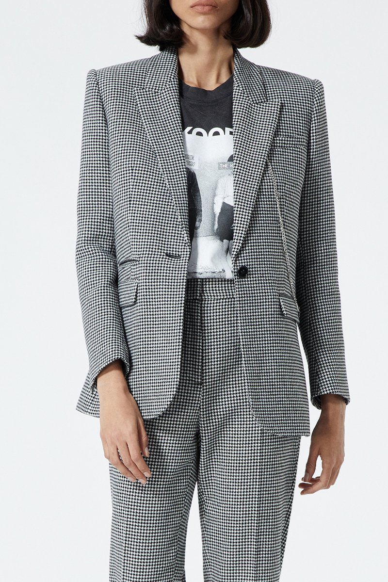 Veste en laine - Noir et blanc