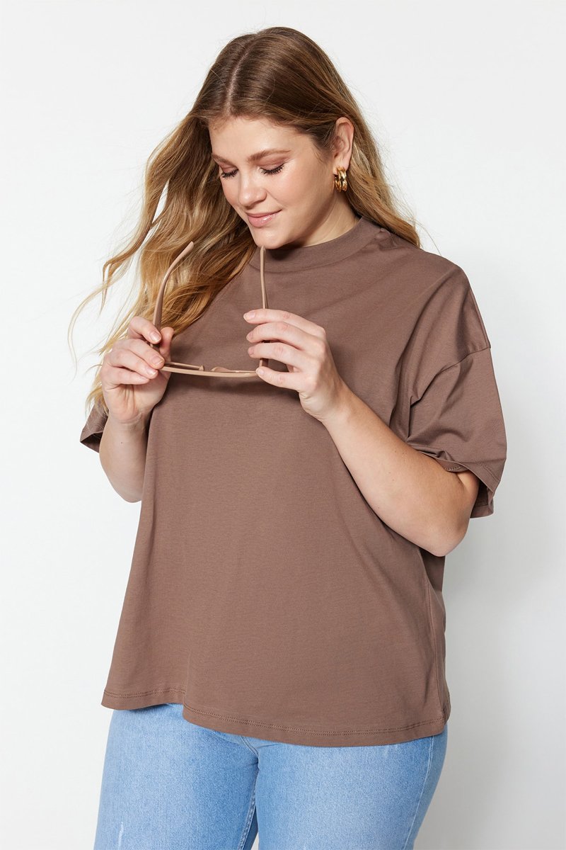 T-shirt wide - Marron