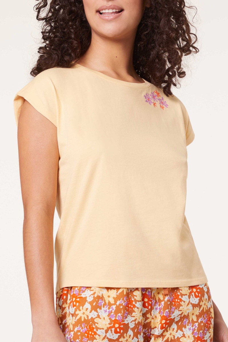 T-shirt Pivoine Beige - Darjeeling