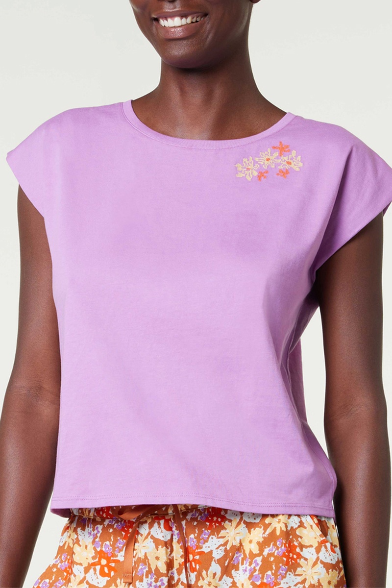 T-shirt Pivoine Mauve - Darjeeling