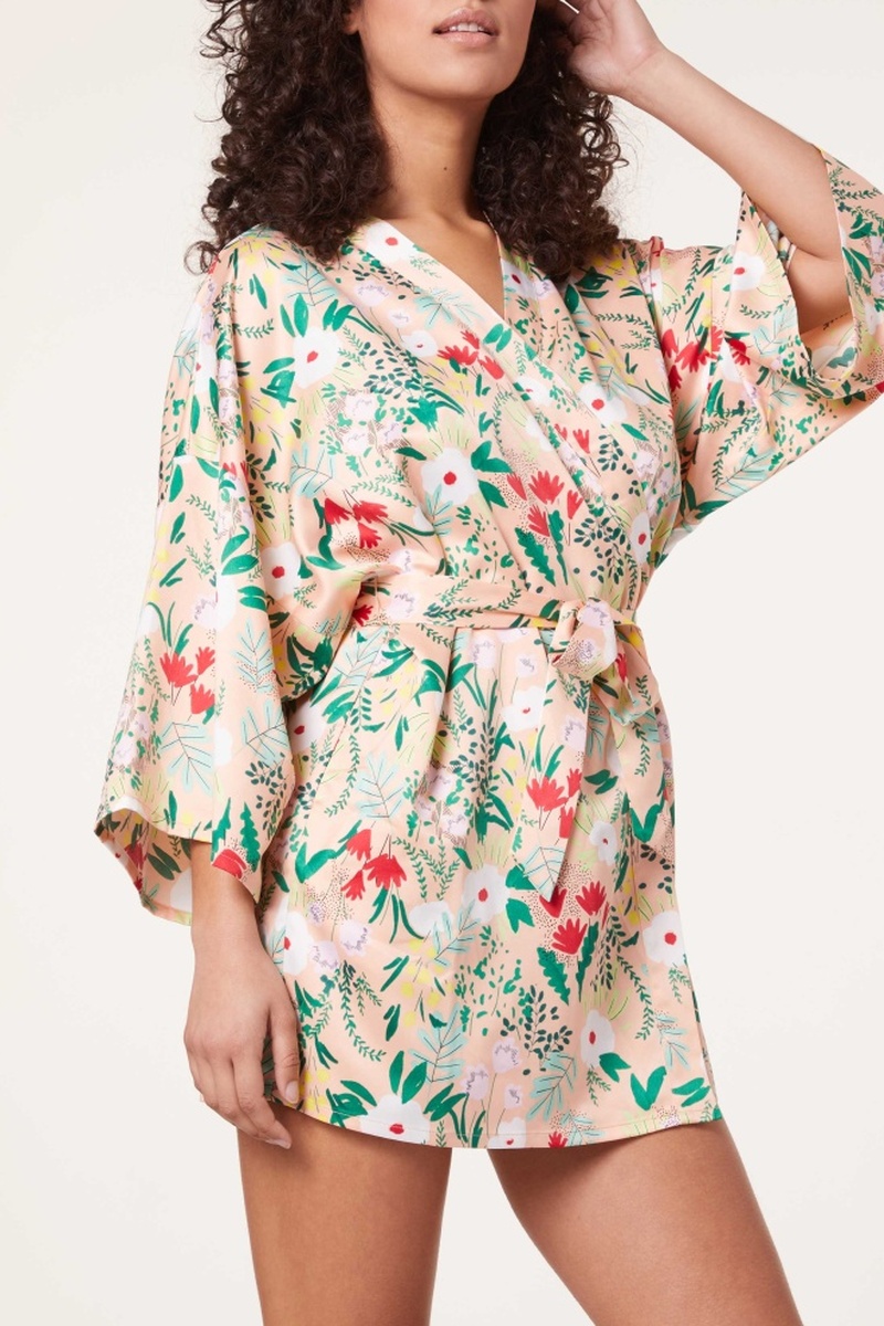 Kimono Spring Saumon - Darjeeling