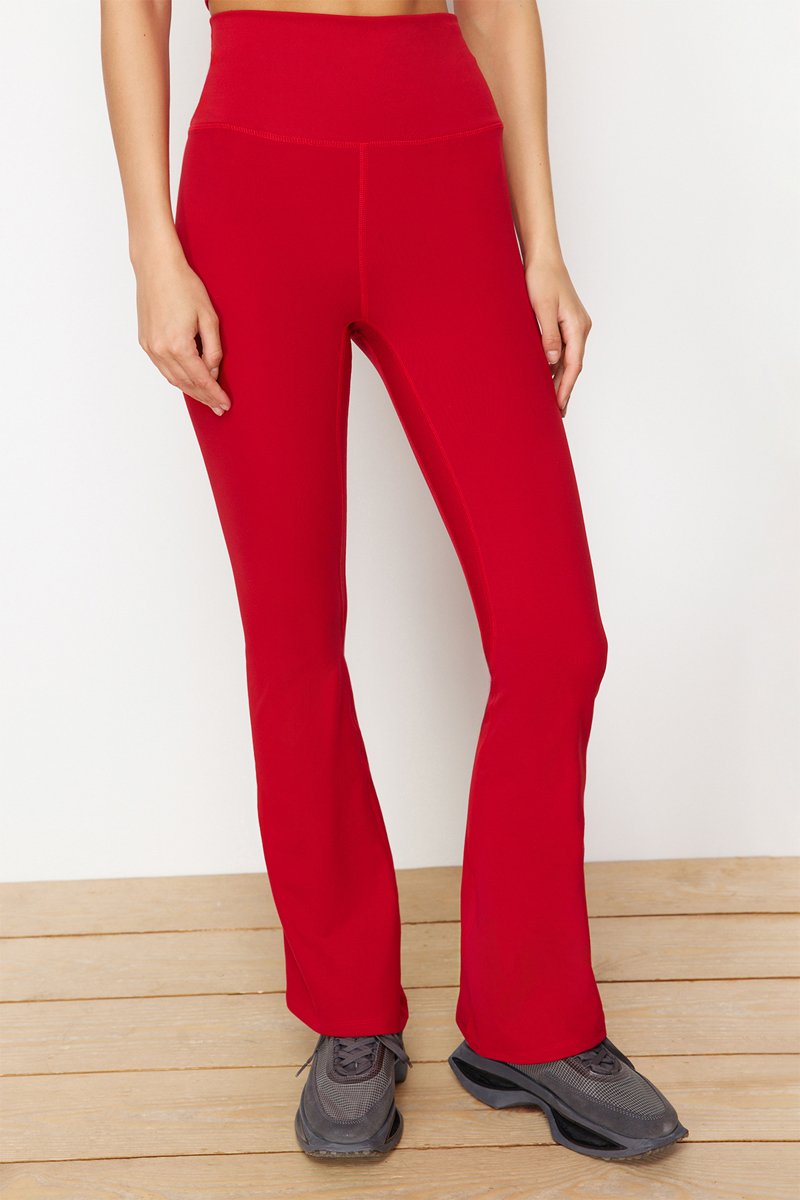 Pantalon flare - Rouge
