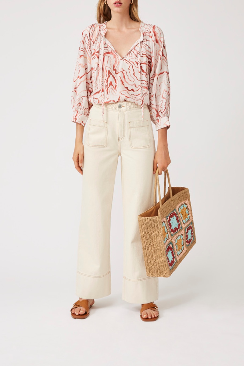 Jean wide legs Renata Ecru