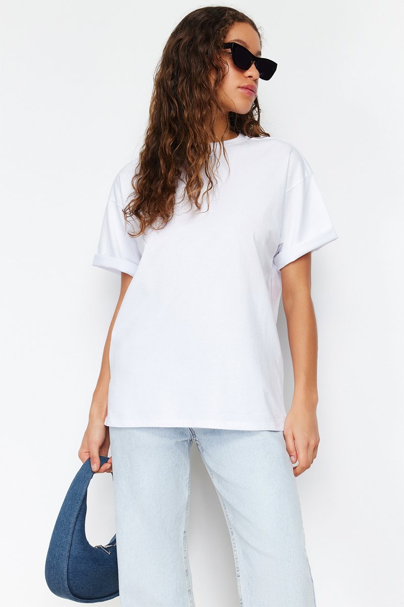T-shirt oversize - Blanc