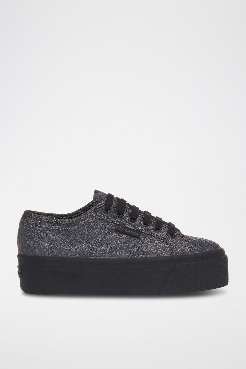 Tennis plateformes 2790 LAME - Noir