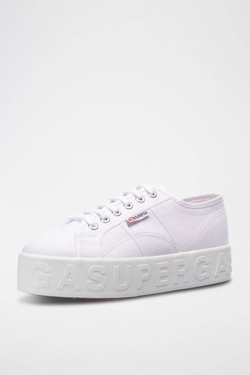 Tennis plateformes 2790 3D LETTERING - Blanc