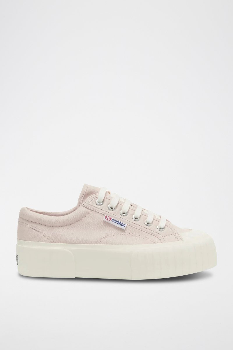 Tennis plateformes 2631 STRIPE PLATFORM - Rose