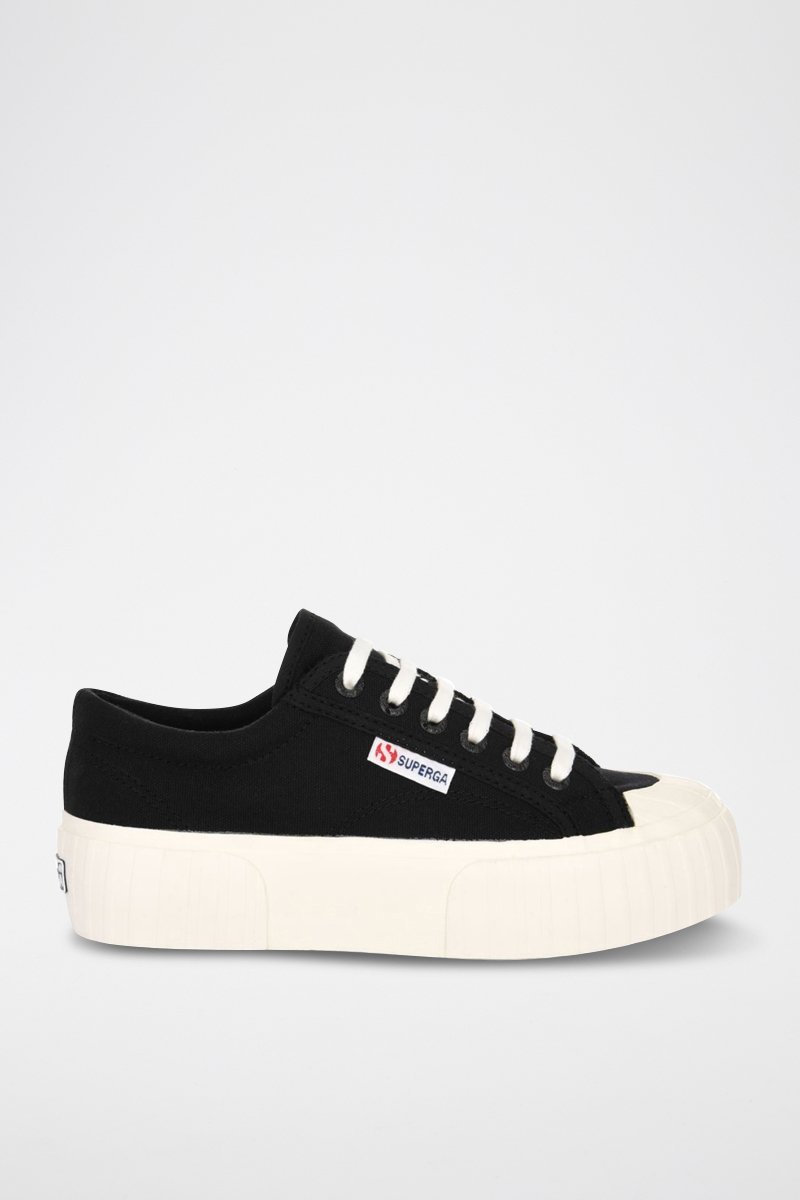 Tennis plateformes 2631 STRIPE PLATFORM - Noir