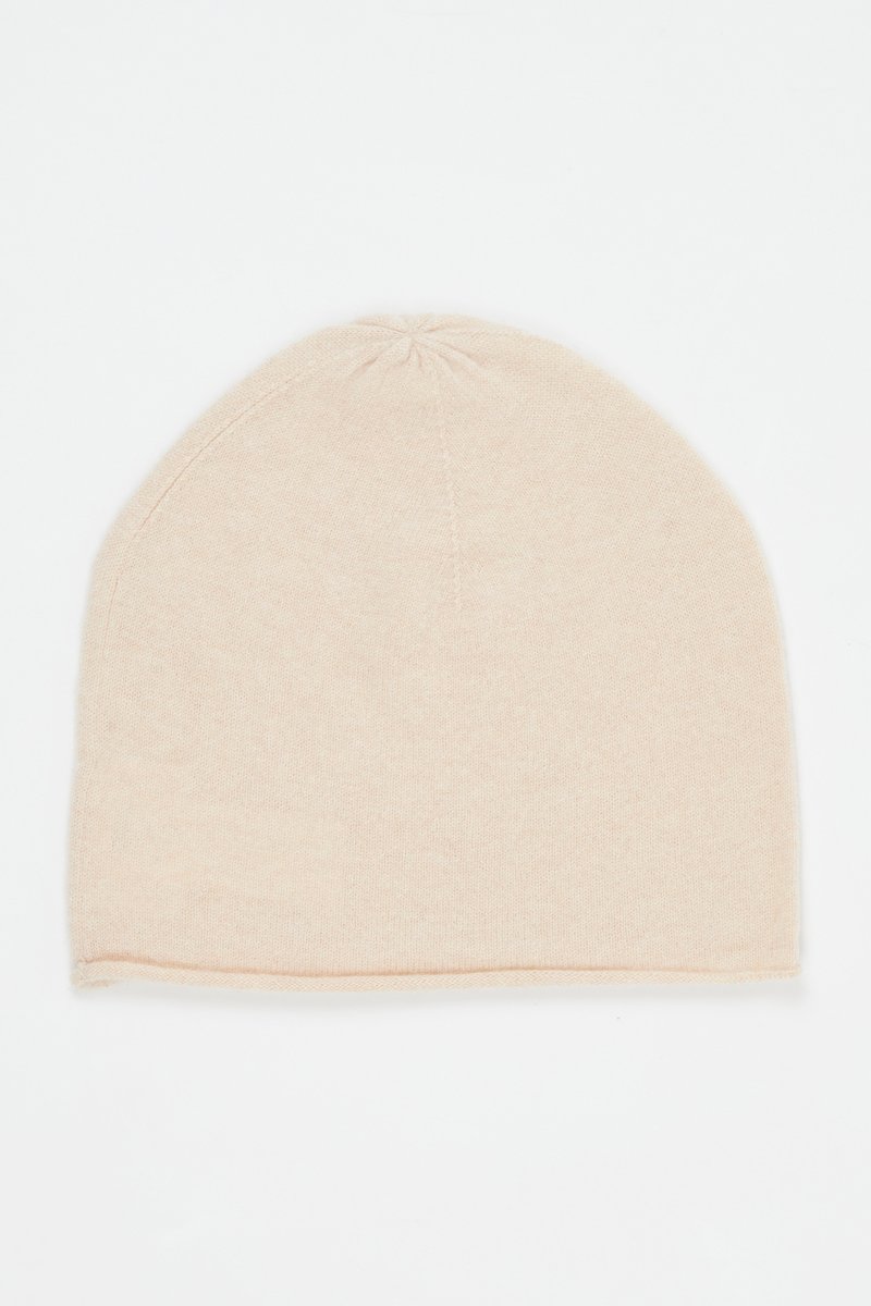 Bonnet Lauren 100% cachemire, 2 fils - Beige