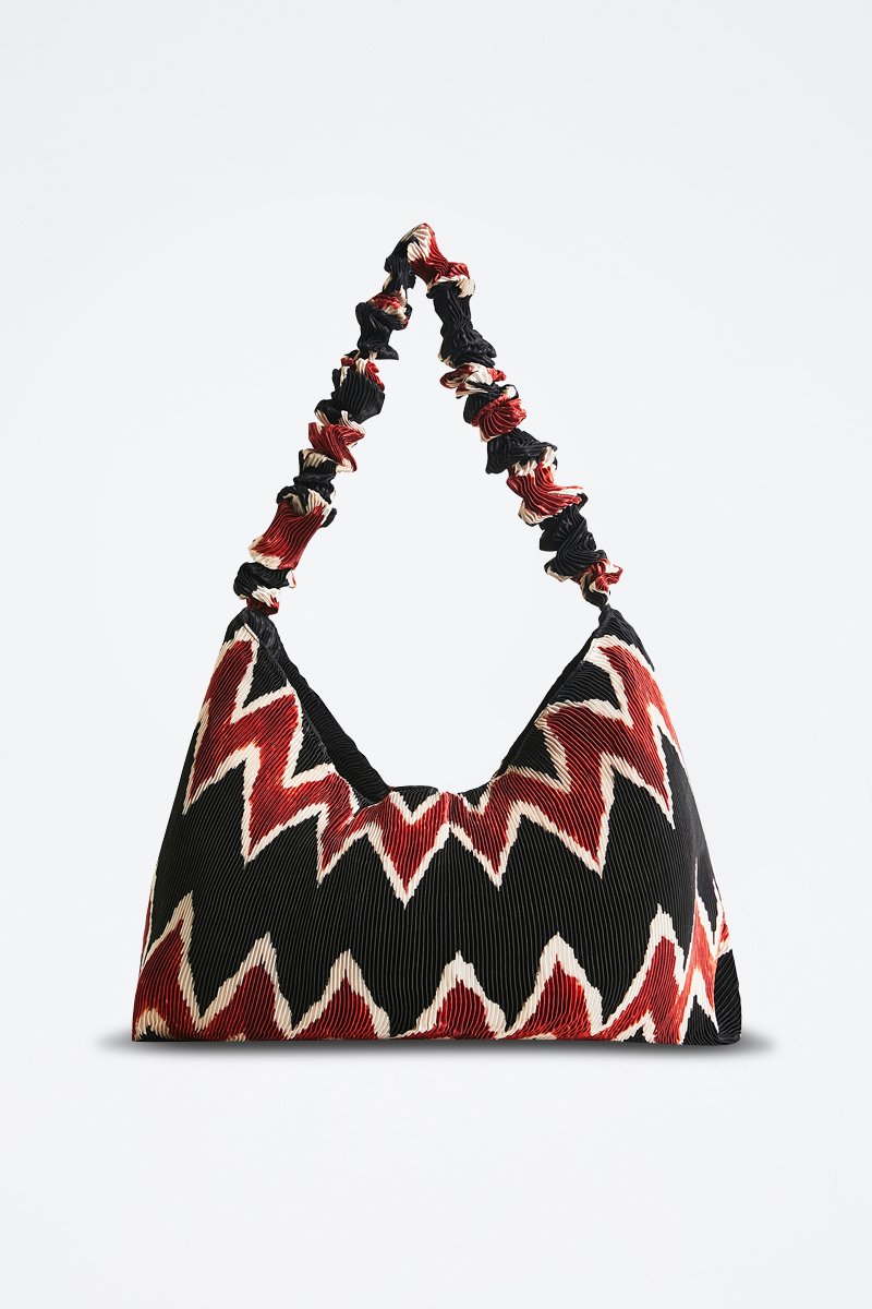 Sac porté épaule Noir et rouge