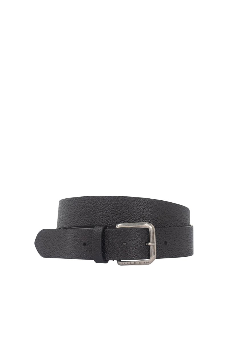 Ceinture en cuir de veau Noir - IKKS