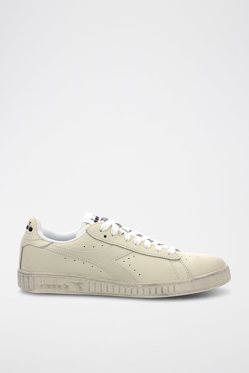 Baskets en cuir Low Waxe - Blanc
