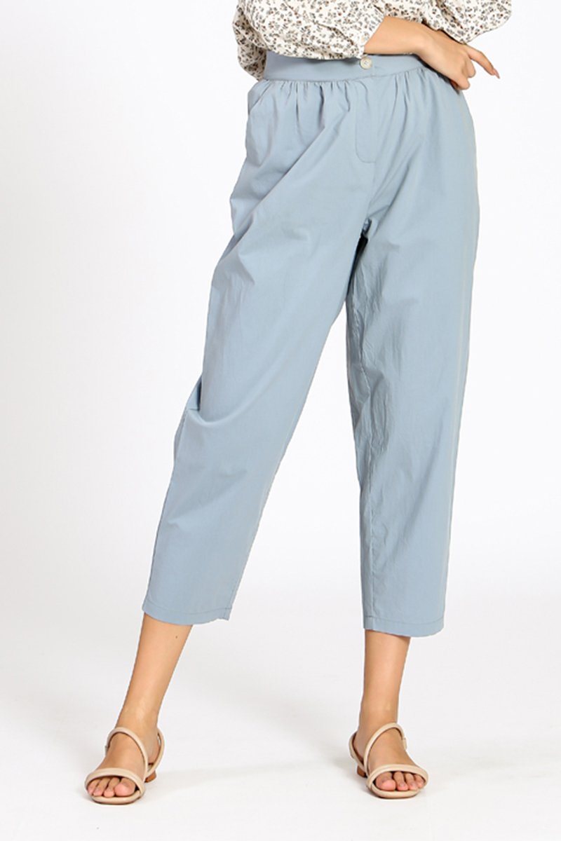 Pantalon cigarette Bleu clair