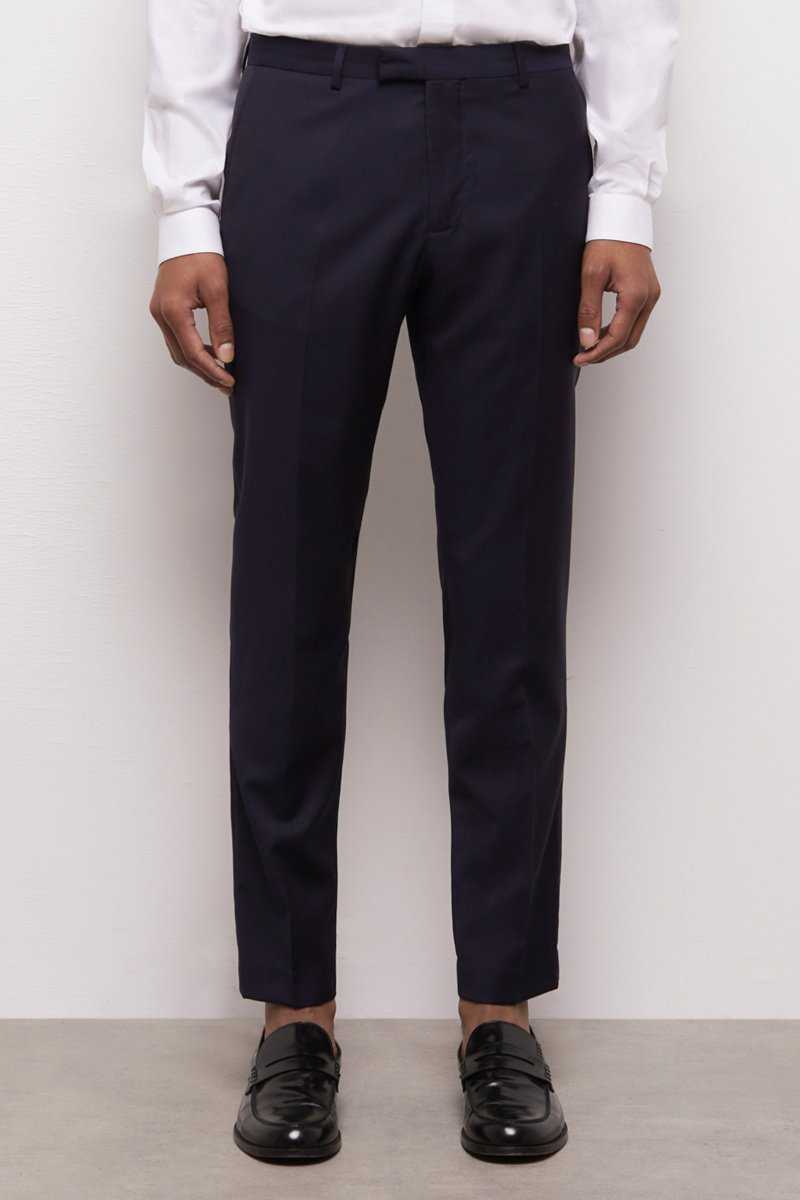 Pantalon en laine - Bleu marine