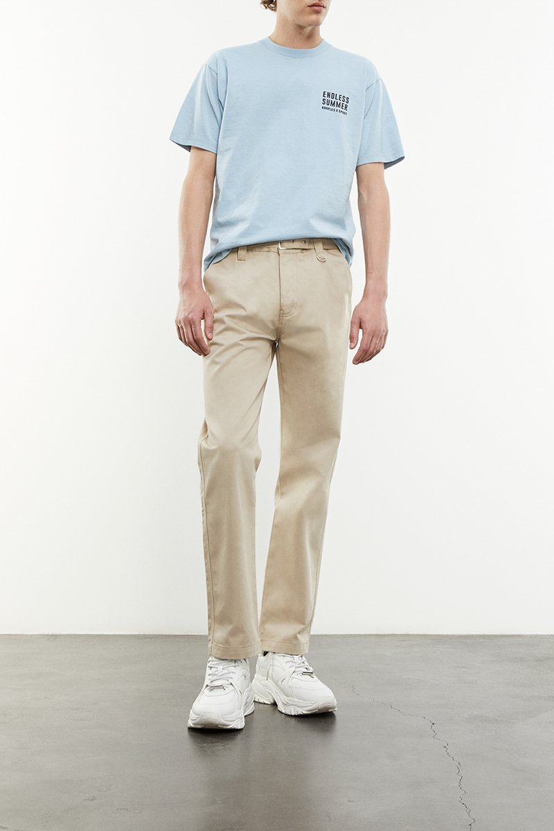 Pantalon droit Beige