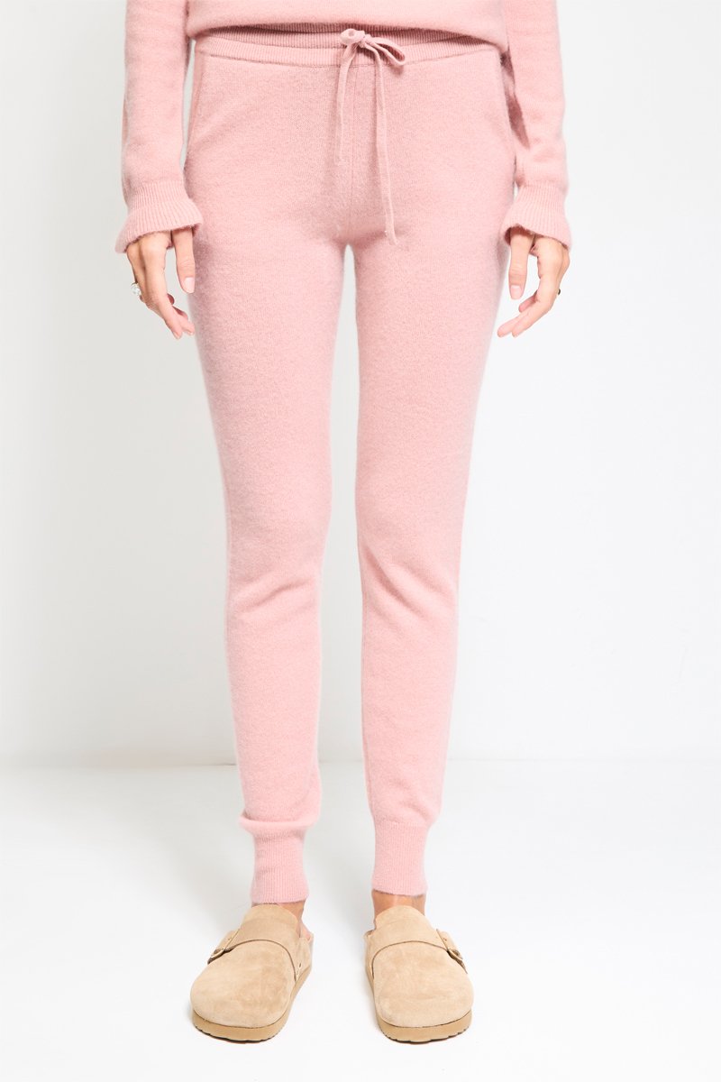 Jogging Wendy 100% cachemire, 2 fils - Rose