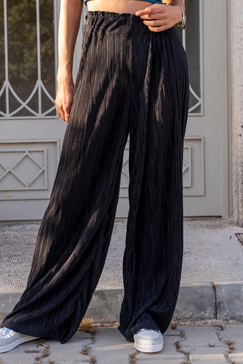 Pantalon taille haute - Noir