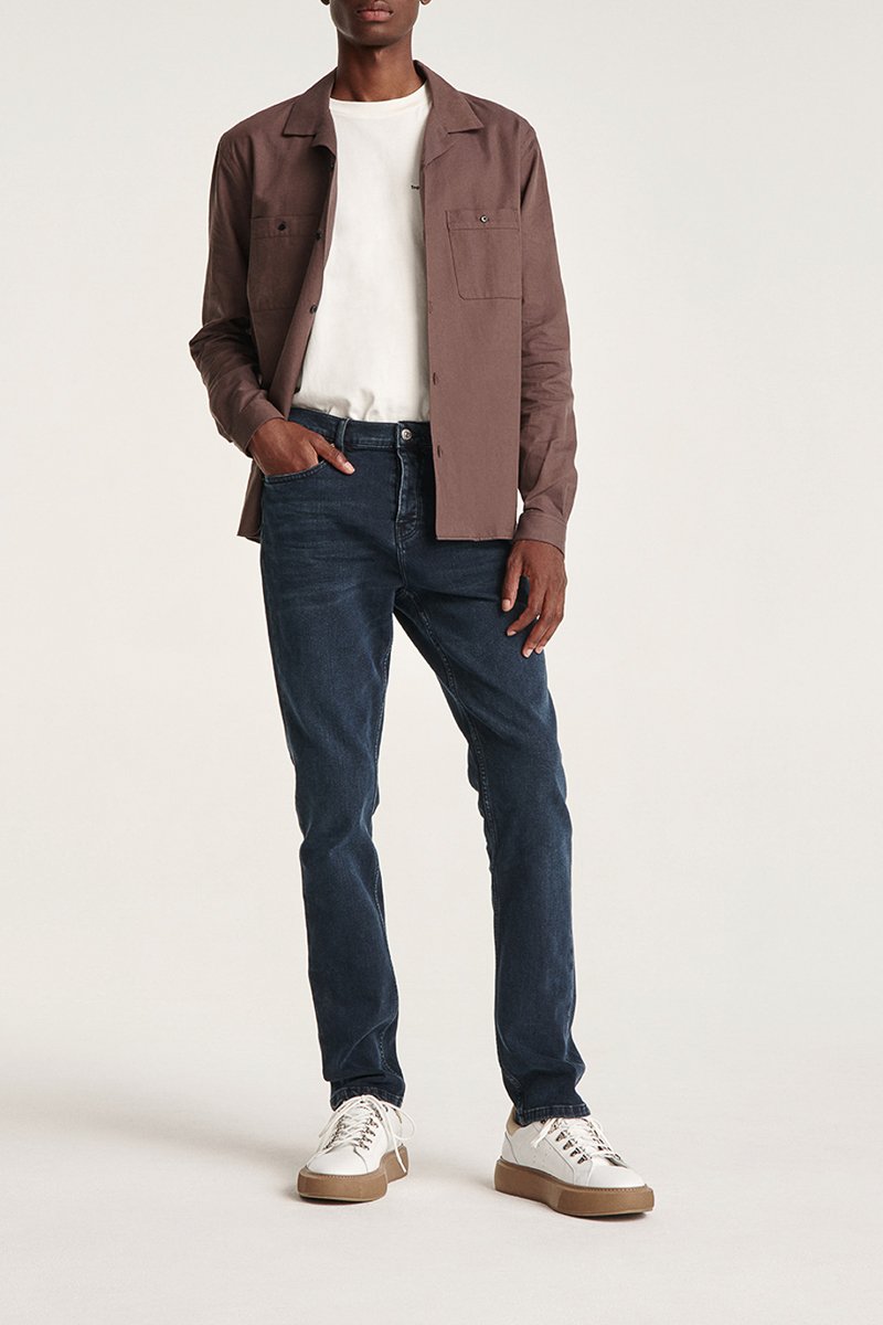 Jean droit Bleu marine