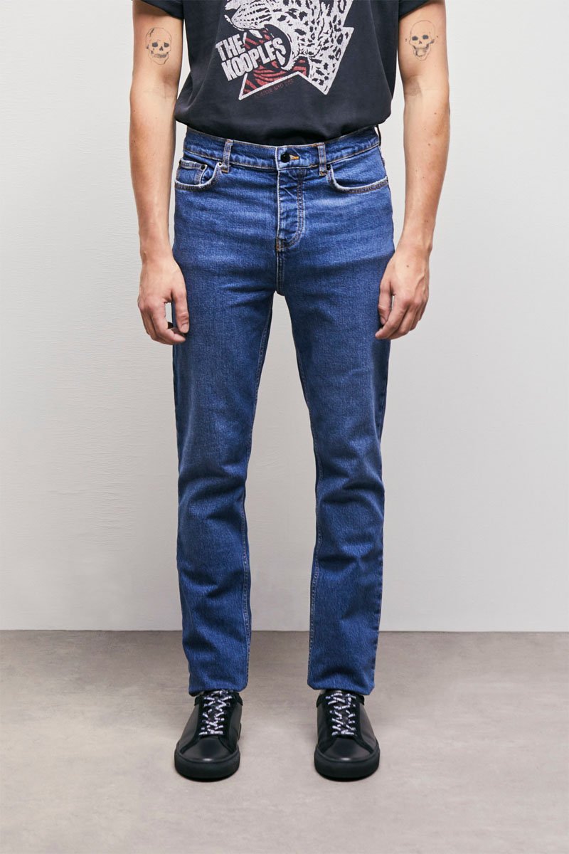 Jean droit Bleu