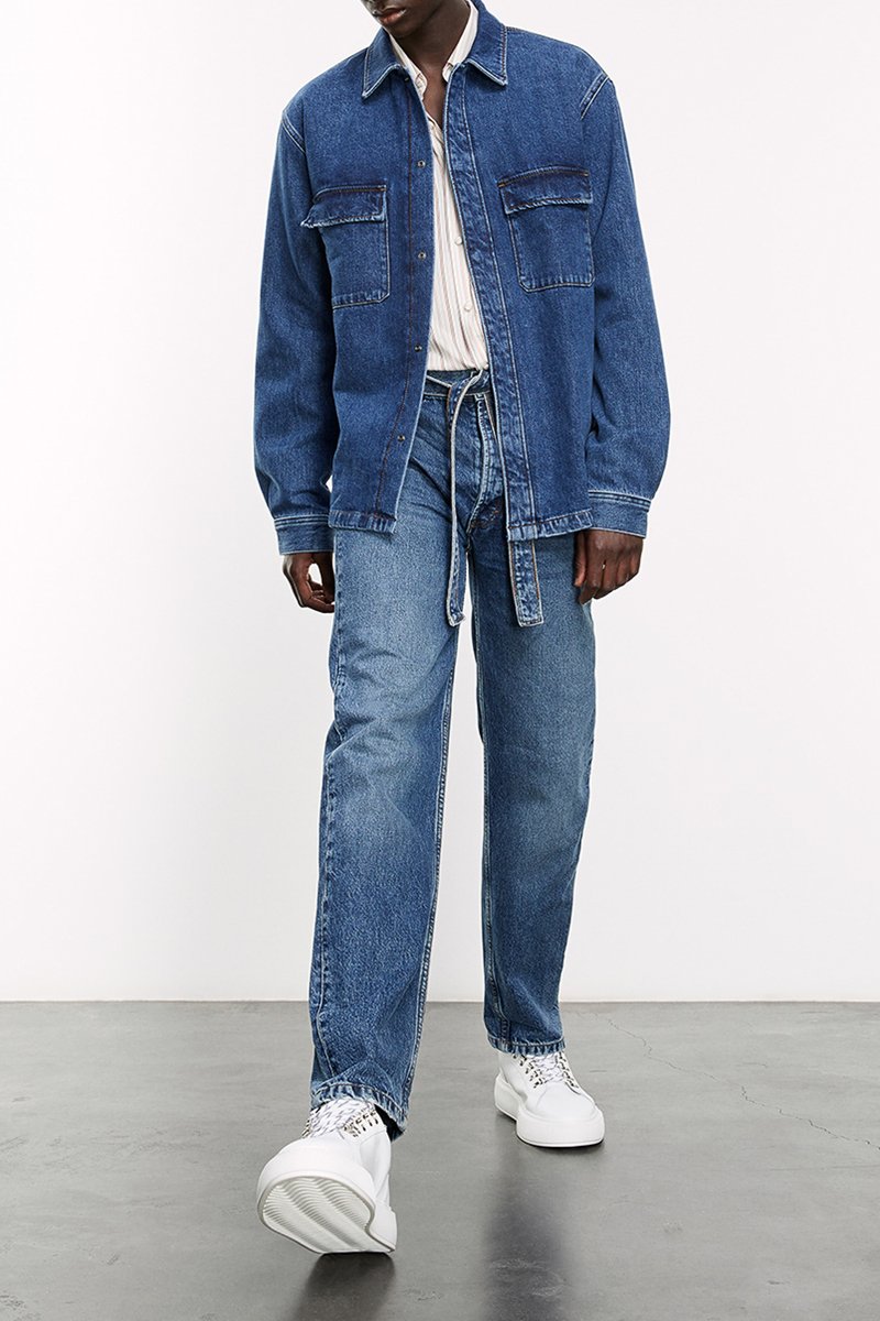 Jean droit Bleu clair